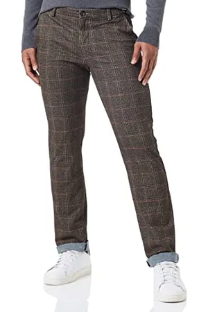 Bugatti Herren Hose Casual beige stylische Chino lang Modern Fit Baumwolle