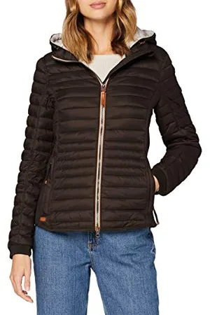 Camel Active Damen leichte Steppjacke mit Abnehmbarer Kapuze womenswear-38