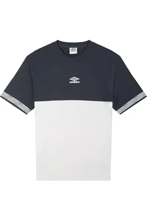Umbro Herren Sports Style Club Crew Tee T-Shirt, Nimbus Cloud/Colleigate Blau, XL