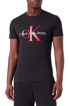 Calvin Klein Herren T-Shirt Kurzarm Core Monologo Slim Fit, , XXL