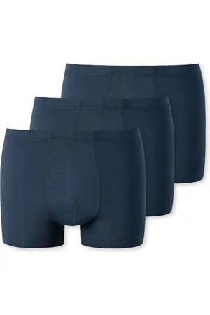 Schiesser Basic - Retro Short / Pant - 3er Pack (L Dunkelblau)