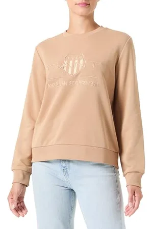 GANT Damen REG Tonal Shield C-Neck Sweat Sweatshirt, , 42