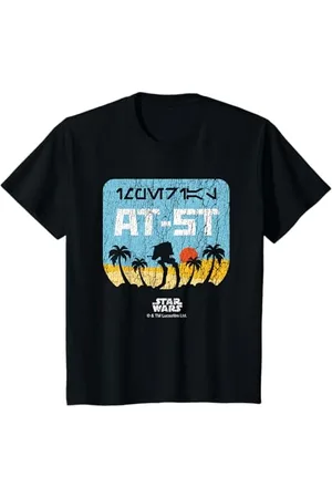STAR WARS Kinder Rogue One AT ST Deathstar Skyline T-Shirt