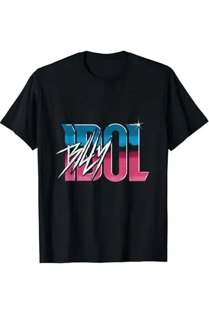 Billy Idol Gradient Logo T-Shirt, , S, Klassisch, Halbarm, Pull-On, Erwachsener, Oänger, Herren, Damen, Unisex Kinder