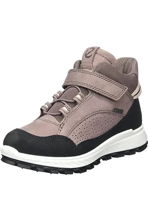 Ecco EXOSTRIKE Kids Ankle Boot, Black/Dusty Purple/Dusty Purple, 32 EU
