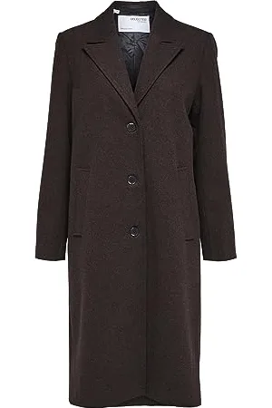 SELECTED Damen SLFALMA Wool Coat NOOS Langmantel, , 42