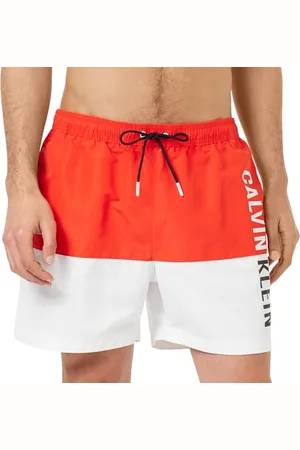 Calvin Klein Herren Badehose Medium Drawstring-Block Lang, , L