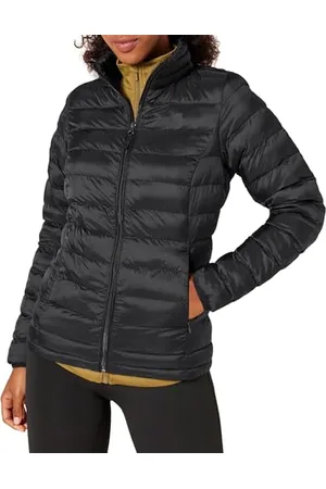 Amazon Damen Leichte, langärmelige, Wasserabweisende, packbare Pufferjacke (in Übergröße erhältlich), , L