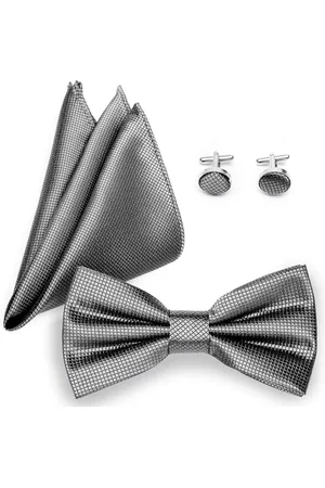 Ladeheid Fliege mit Einstecktuch Set Herren inkl. Manschettenknöpfe SETBHC (12cm x 6cm, )