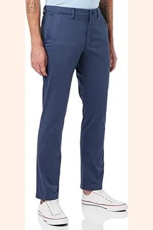 Tommy Hilfiger Herren Denton Printed Structure MW0MW28636 Gewebte Hosen, Blau (Faded Indigo), 33W / 34L