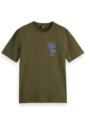 Scotch&Soda Herren Left Chest Artwork T-Shirt, , XL