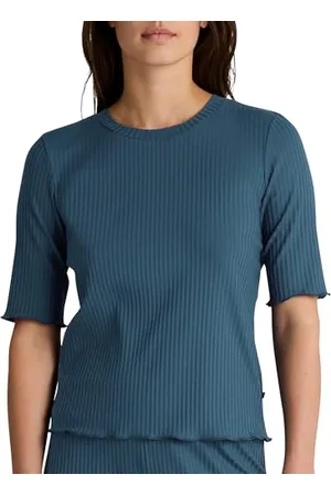 Calida Favourites T-Shirt Damen, elastische Baumwoll-RIPP-Qualität, figurnaher Schnitt, vielfältiges Basic-Shirt