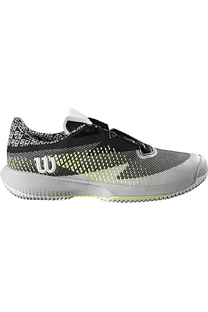 Wilson Herren KAOS Swift 1.5 Sneaker, Pearl Blue/Black/Safety Yellow, 40 EU