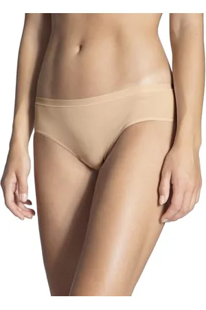 Calida Natural Comfort Slip Damen, Regular Cut, natürlicher Glanz und glatter Griff