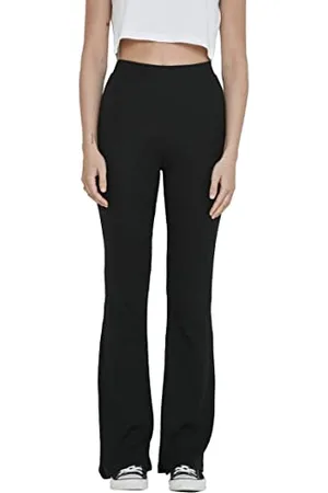 Noisy May Damen Flare Hose mit elastischem Bund und ausgestelltem Bein, Farben: , Größe:M
