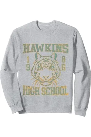 Stranger Things Hawkins High Tigers Varsity Retro Fan Sweatshirt