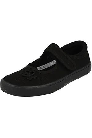 Clarks Unisex Kinder Hopper Go Geschlossene Ballerinas, (Black Fabric), 28.5 EU
