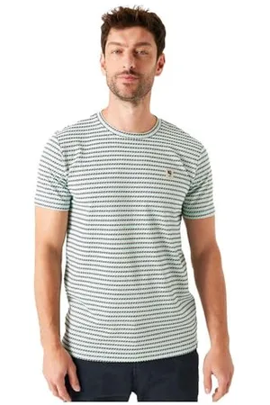 Garcia Herren Short Sleeve T-Shirt, White, Small