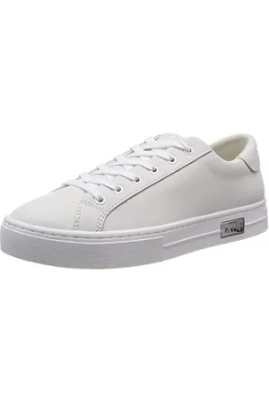 Armani Exchange Damen Cow Leather Lace Up Sneaker, , 39 EU