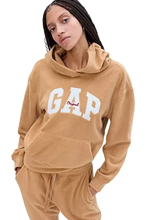 GAP Damen Logo Microfleece Hoodie Hooded Sweatshirt, , S