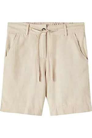 NAME IT Jungen NKMHEFALLO Shorts, Bright White, 122W / 128L