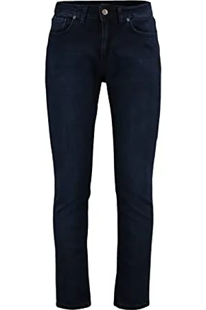 Trendyol Herren Herren Mittlerer Bund Slim Jeans, Marineblau, 30 EU