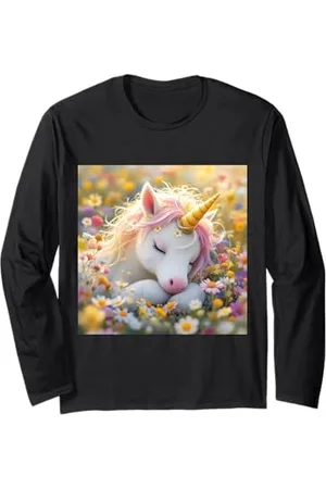 Steampunk Cool Vintage Creations Fantasy Baby Einhorn Blumen Langarmshirt