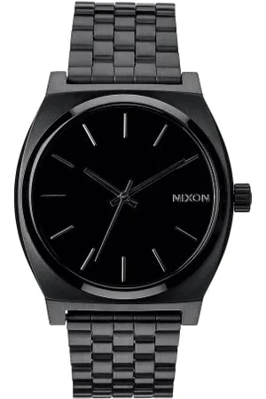 Nixon Time Teller Herrenuhr Analog Quarz mit Edelstahl Armband