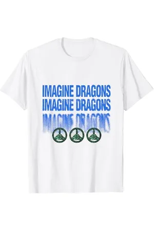 Imagine Dragons Offizielle Exclusive Peace White T-Shirt