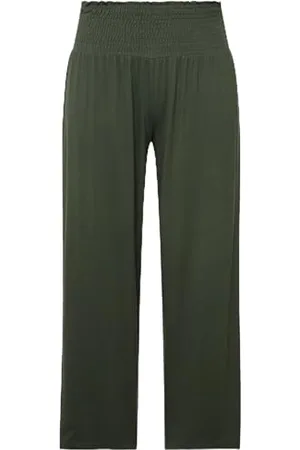 Ulla Popken Damen Marlenehose Hose, , W32 / L32