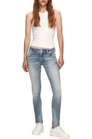LTB Damen Molly 200 - Slim Low Rise Basic-5-Pocket Light Wash aus Baumwollgemisch - Größe W30L32