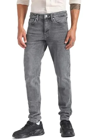 Calvin Klein Jeans Herren Jeans Slim Taper Tapered Fit, Schwarz (Denim Black), 31W / 32L