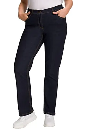 Ulla Popken Damen Straight-jeans Jeans, , 54 EU