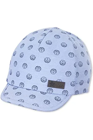 Sterntaler Baby Jungen Schirmmütze Baby Schirmmütze Anker - Schirmmütze Baby, Baby Mützen - mit Anker Motiv - , 49