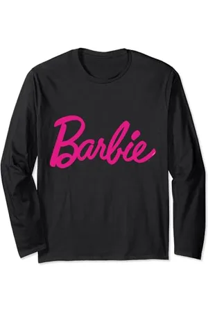 Barbie Offizielles -Logo in Rosa Langarmshirt
