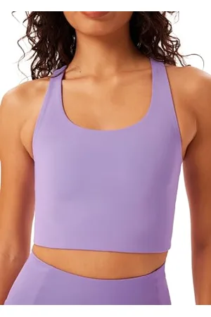 GIRLFRIEND COLLECTIVE Paloma Racerback Sport BH Damen BLau I Comfy BH Damen ohne Bügel in verschiedenen Größen und Farben I Sport BH Damen Starker Halt für jedes Alter