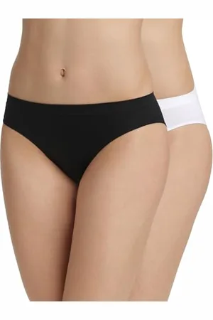 Dim Slip Ohne Naht Aus Mikrofaser Les Pockets Damen x2, , S-M