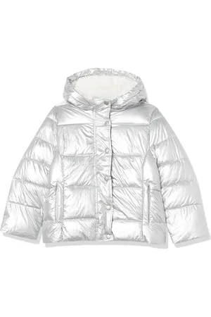 Amazon Mädchen Schwere Pufferjacke mit Kapuze, , 9 Jahre