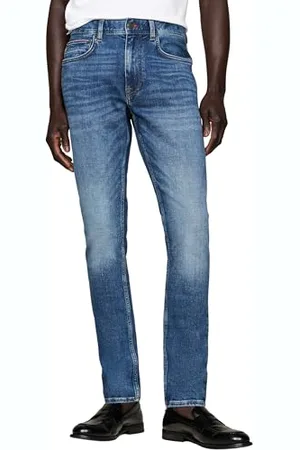 Tommy Hilfiger Herren Jeans Hose Tapered Slim Fit, Blau (Perce Indigo), 38W/30L