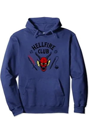 Stranger Things Fan-Memorabilia „Hellfire Club Classic“ mit Logo von Pullover Hoodie