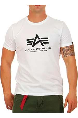 Alpha Industries Herren Basic T-Shirt, Weiß ( 09), XX-Large