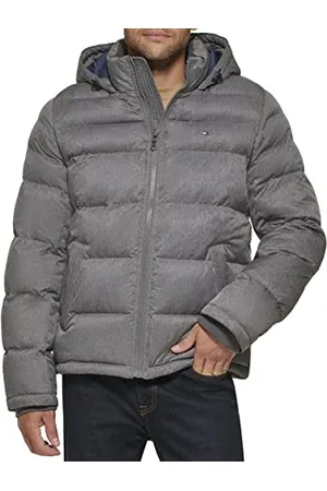 Tommy Hilfiger Herren Down Alternative Hooded Jacket (Standard and Big & Tall) Puffer Jacke mit Kapuze, , 5XL Größen