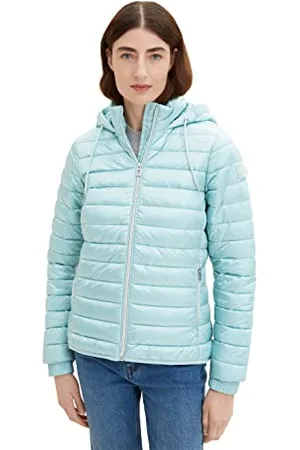 TOM TAILOR Damen 1034123 Lightweight Steppjacke mit Kapuze, , S