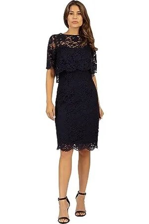 Apart Damen Spitzenkleid mit Spitzenjäckchen Kleid, , 32