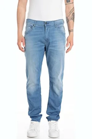 Replay Herren Jeans Mickym Slim-Fit, (Blau), 27W / 30L