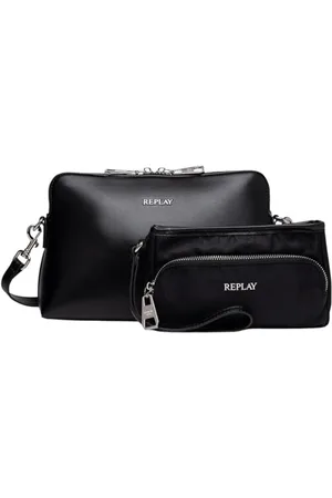Replay Damen Schultertasche mit Innentasche, Schwarz (Black 0098), Onesize