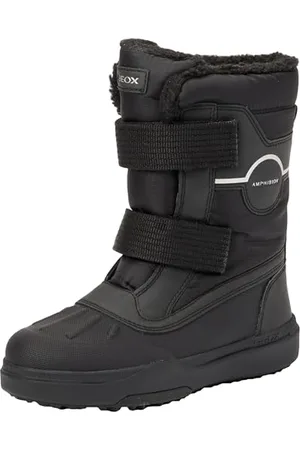 Geox J BUNSHEE PG Boy B A Snow Boot, Black, 30 EU