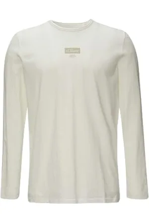 QS by s.Oliver Langarmshirt mit Logo-Print