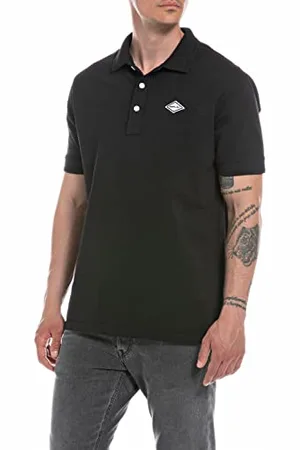 Replay Herren Poloshirt Kurzarm aus Baumwolle, (Grau), XS