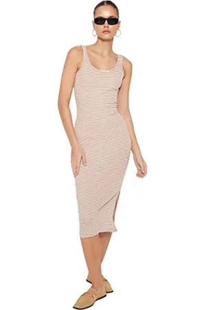 Trendyol Damen Women Knit Dress Bodycon Slim Fit Strickkleid, , X-Small